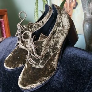 Crushed Velvet Oxfords